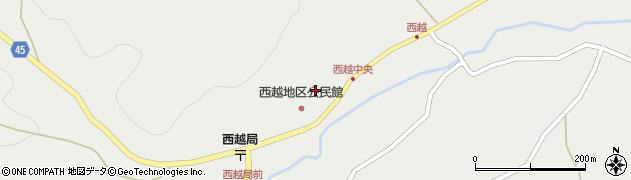 青森県新郷村（三戸郡）西越（日向）周辺の地図