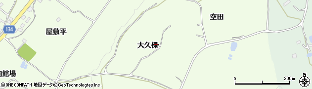 青森県南部町（三戸郡）森越（大久保）周辺の地図