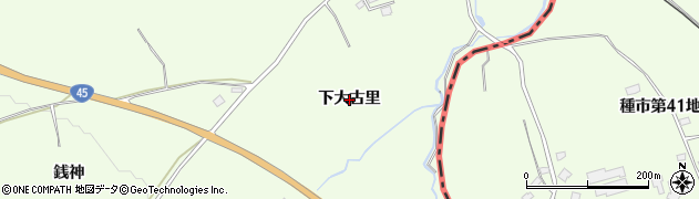 青森県階上町（三戸郡）道仏（下大古里）周辺の地図