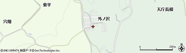 青森県南部町（三戸郡）福田（外ノ沢）周辺の地図