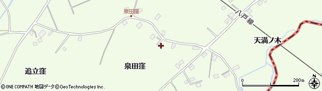 青森県三戸郡階上町道仏泉田窪24周辺の地図