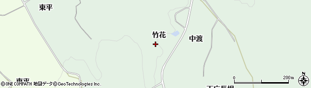 青森県南部町（三戸郡）福田（竹花）周辺の地図