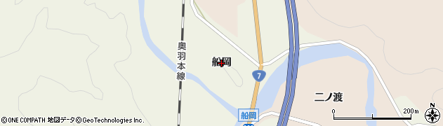 青森県平川市碇ヶ関（船岡）周辺の地図