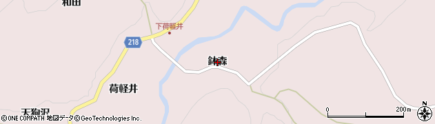 青森県五戸町（三戸郡）手倉橋（鉢森）周辺の地図
