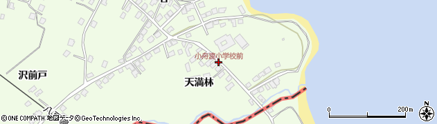 小舟渡小学校前周辺の地図