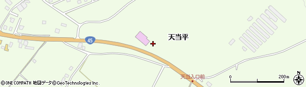青森県三戸郡階上町道仏天当平周辺の地図