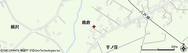 青森県三戸郡階上町道仏鹿倉94周辺の地図
