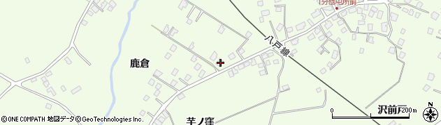 青森県三戸郡階上町道仏鹿倉12周辺の地図