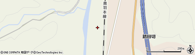 青森県平川市碇ヶ関三助森周辺の地図