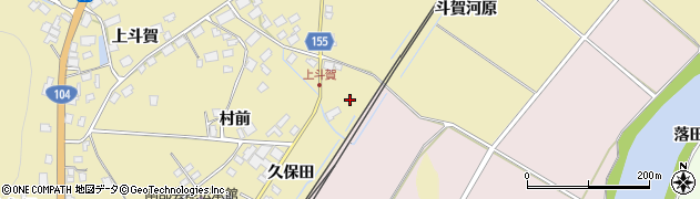 青森県南部町（三戸郡）斗賀（下駒橋）周辺の地図