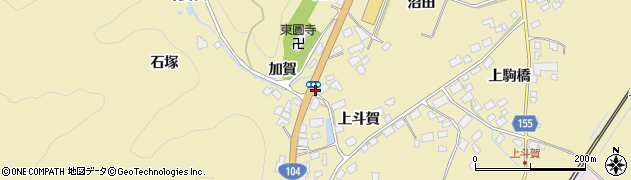 青森県南部町（三戸郡）斗賀周辺の地図