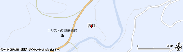 青森県新郷村（三戸郡）戸来（沢口）周辺の地図