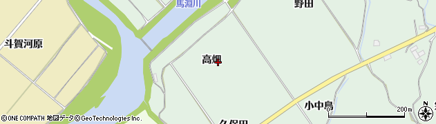青森県南部町（三戸郡）福田（高畑）周辺の地図