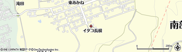 青森県南部町（三戸郡）埖渡（イタコ長根）周辺の地図