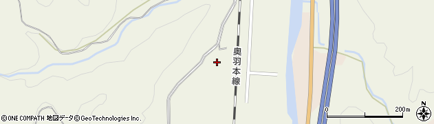 青森県平川市碇ヶ関（山本）周辺の地図