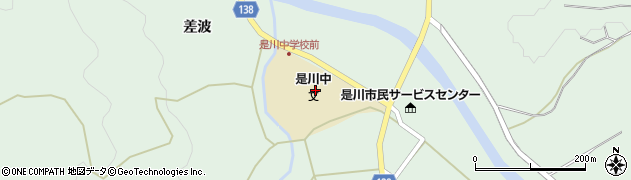 青森県八戸市是川（細越河原）周辺の地図