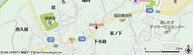 福田集会所周辺の地図