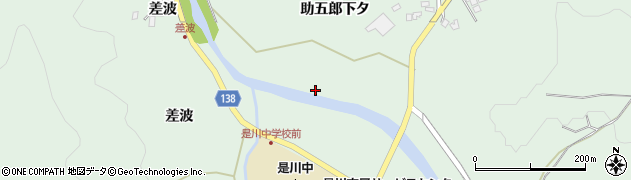 青森県八戸市是川（助五郎下タ）周辺の地図