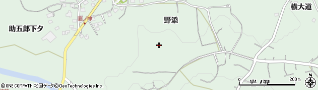 青森県八戸市是川（野添）周辺の地図