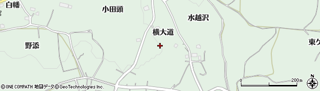 青森県八戸市是川（横大道）周辺の地図