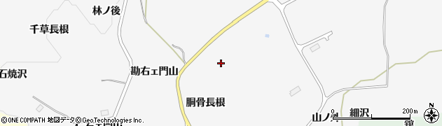 青森県南部町（三戸郡）法師岡（胴骨長根）周辺の地図
