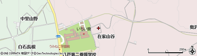 青森県八戸市松館在家山谷22周辺の地図