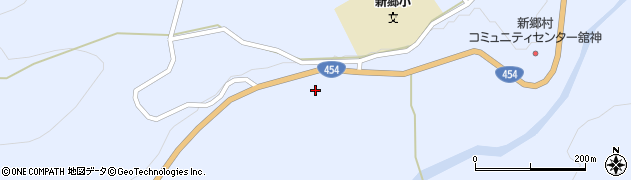青森県新郷村（三戸郡）戸来（馬場谷地）周辺の地図