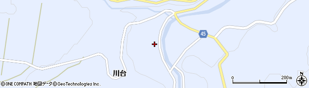 青森県新郷村（三戸郡）戸来（川台）周辺の地図