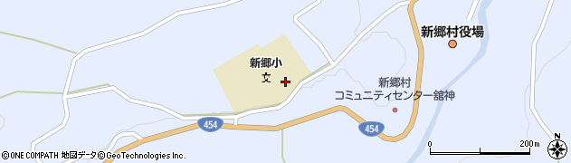 青森県新郷村（三戸郡）戸来（大久保）周辺の地図