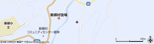 青森県新郷村（三戸郡）戸来（舘向）周辺の地図