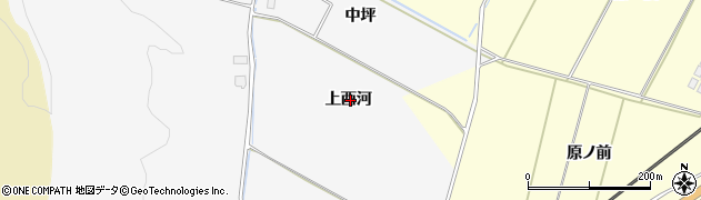 青森県南部町（三戸郡）片岸（上西河）周辺の地図