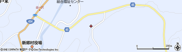 青森県新郷村（三戸郡）戸来（林ノ上）周辺の地図