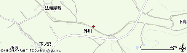 青森県八戸市櫛引外川周辺の地図