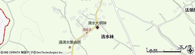 青森県八戸市櫛引清水林6周辺の地図
