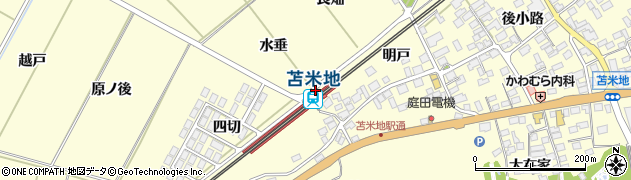 苫米地駅周辺の地図