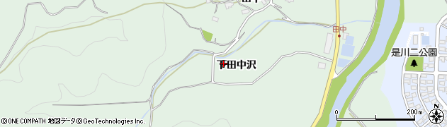 青森県八戸市是川（下田中沢）周辺の地図