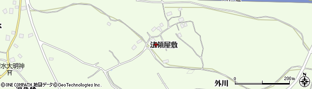 青森県八戸市櫛引法領屋敷周辺の地図