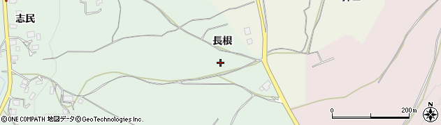 青森県八戸市是川（長根）周辺の地図
