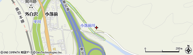 青森県平川市碇ヶ関小落前66周辺の地図