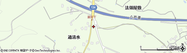青森県八戸市櫛引清水林1周辺の地図