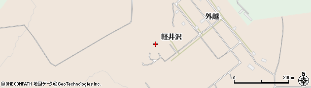 青森県階上町（三戸郡）角柄折（軽井沢）周辺の地図