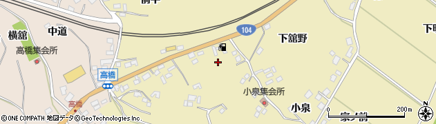 青森県南部町（三戸郡）小泉周辺の地図