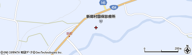 青森県新郷村（三戸郡）戸来（金ケ沢森ノ下）周辺の地図