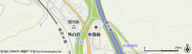 青森県平川市碇ヶ関小落前128周辺の地図