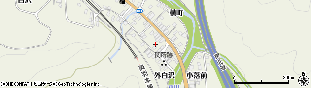 青森県平川市碇ヶ関碇ヶ関121周辺の地図