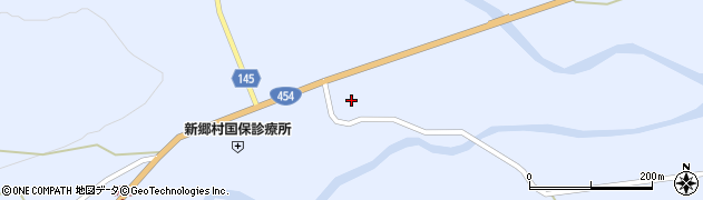青森県三戸郡新郷村戸来中野周辺の地図