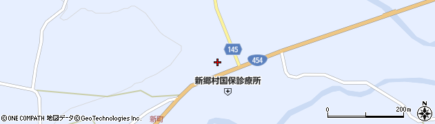 青森県三戸郡新郷村戸来中野平周辺の地図