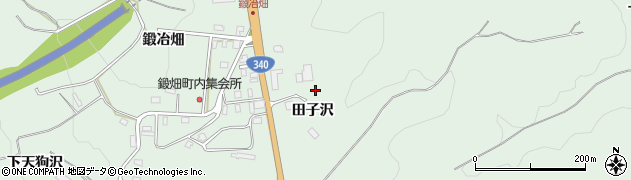 青森県八戸市是川（田子沢）周辺の地図