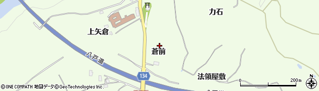 青森県八戸市櫛引蒼前周辺の地図