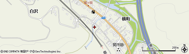 青森県平川市碇ヶ関白沢20周辺の地図